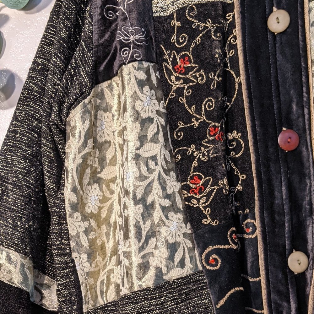 Flashback Renaissance Quilted Patchwork Jacket - Picture 3 of 5